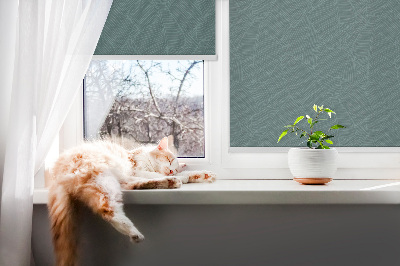 Rollo fenster Grüne Palmblätter