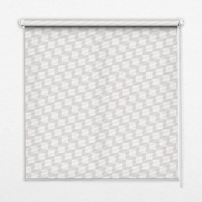 Fensterrollo innen Graue Quadrate