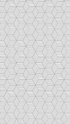 Verdunkelungsrollo 3D-Quadrate mit Streifen