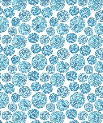 Rollo fenster Blaue Kreise aus Blütenblättern