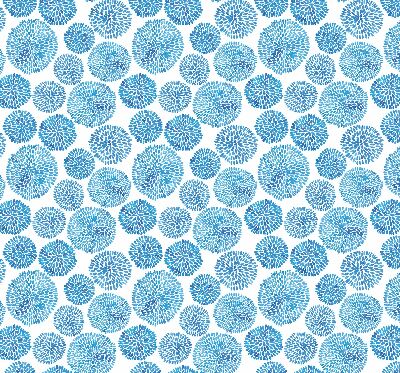 Rollo fenster Blaue Kreise aus Blütenblättern