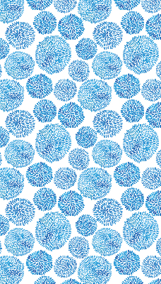Rollo fenster Blaue Kreise aus Blütenblättern