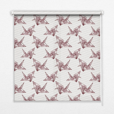 Fensterrollo Origami-Schwäne