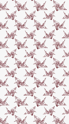Fensterrollo Origami-Schwäne