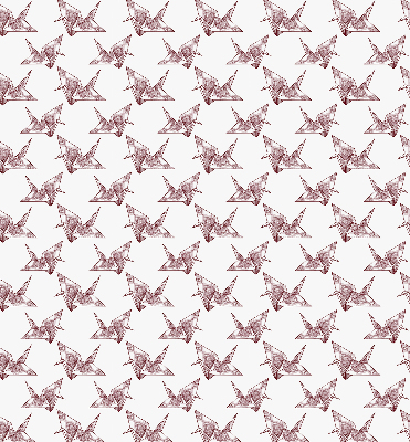 Fensterrollo Origami-Schwäne