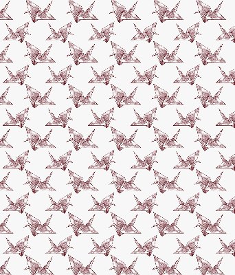 Fensterrollo Origami-Schwäne