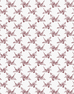 Fensterrollo Origami-Schwäne