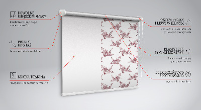 Fensterrollo Origami-Schwäne