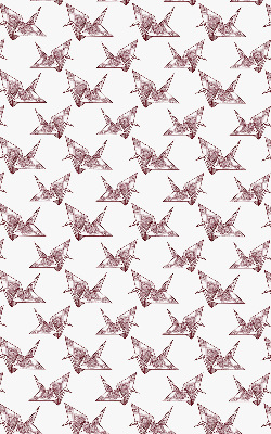 Fensterrollo Origami-Schwäne
