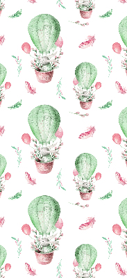 Fenster rollo innen Grüne Luftballons