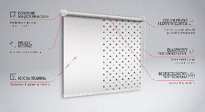 Fenster rollo innen Dreiecke