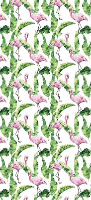 Rollo Flamingos auf den Blättern