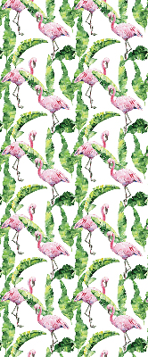 Rollo Flamingos auf den Blättern