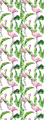 Rollo Flamingos auf den Blättern