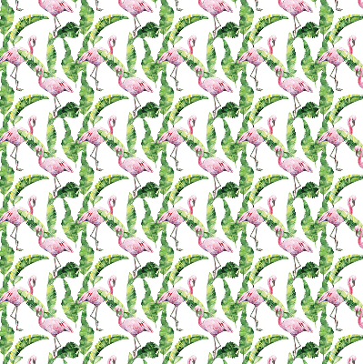 Rollo Flamingos auf den Blättern