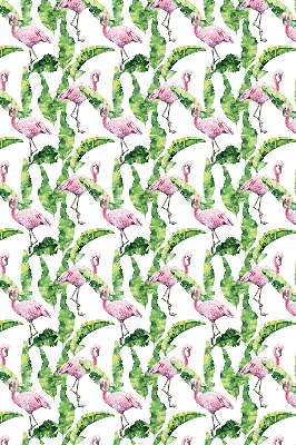 Rollo Flamingos auf den Blättern