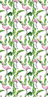 Rollo Flamingos auf den Blättern