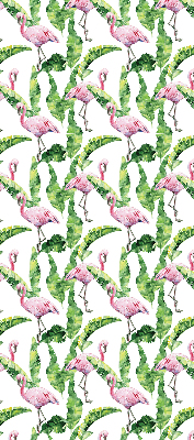 Rollo Flamingos auf den Blättern