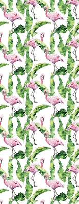 Rollo Flamingos auf den Blättern