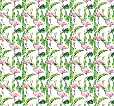 Rollo Flamingos auf den Blättern