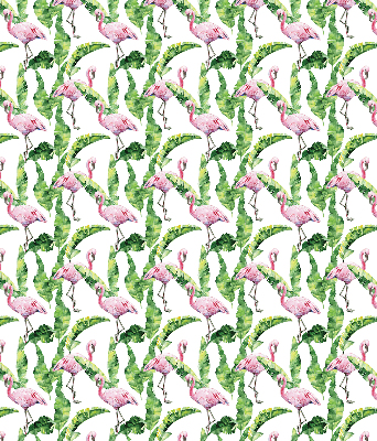 Rollo Flamingos auf den Blättern