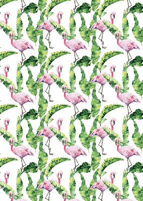 Rollo Flamingos auf den Blättern