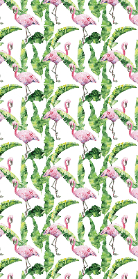 Rollo Flamingos auf den Blättern