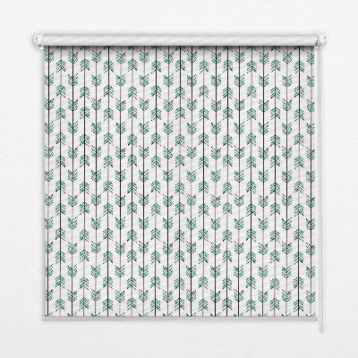Fenster rollo innen Kleine bunte Tannenbäume