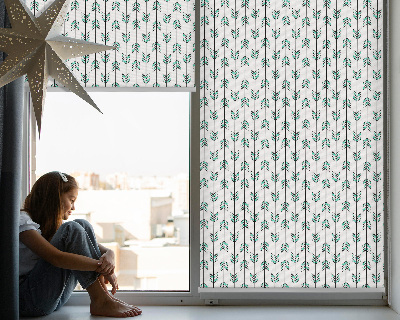 Fenster rollo innen Kleine bunte Tannenbäume