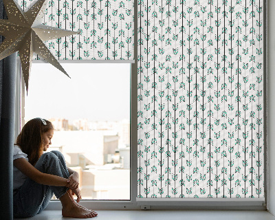 Fenster rollo innen Kleine bunte Tannenbäume