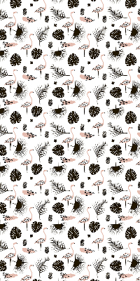 Rollo Flamingos und Blätter