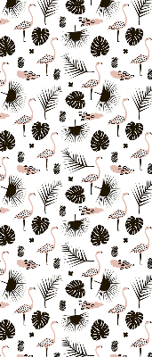 Rollo Flamingos und Blätter