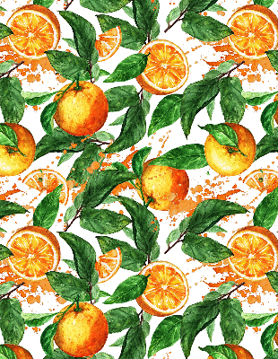 Rollo ohne bohren Orangen und Blätter