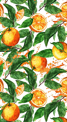 Rollo ohne bohren Orangen und Blätter