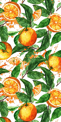 Rollo ohne bohren Orangen und Blätter
