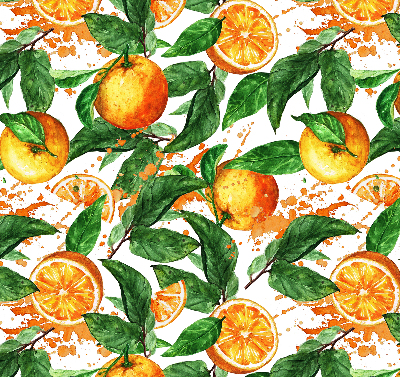Rollo ohne bohren Orangen und Blätter