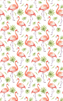 Rollo Flamingo und Blätter