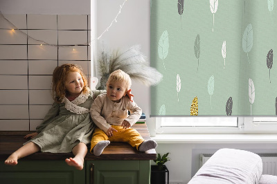 Rollo fenster Bunte Bäume