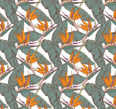 Verdunkelungsrollo Blumen und Blätter