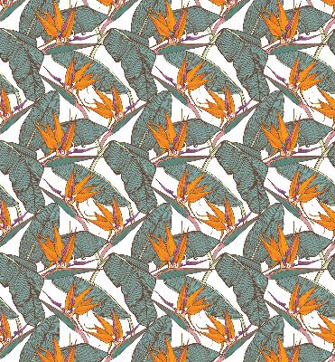 Verdunkelungsrollo Blumen und Blätter