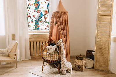 Fenster rollo innen Pfau auf einem Ast