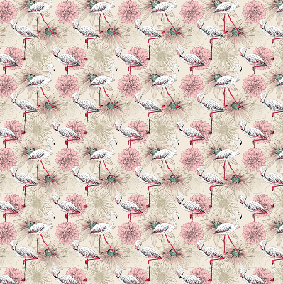 Rollo Weiße Flamingos