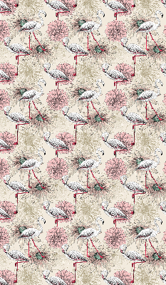 Rollo Weiße Flamingos