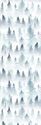 Verdunkelungsrollo Wald im Nebel