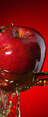 Rollo Apfel mit Wasser übergossen