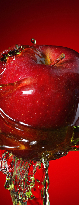 Rollo Apfel mit Wasser übergossen