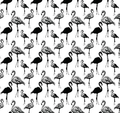 Rollo Schwarze Flamingos