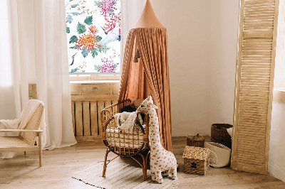 Fensterrollo ohne bohren Reiher und Blume