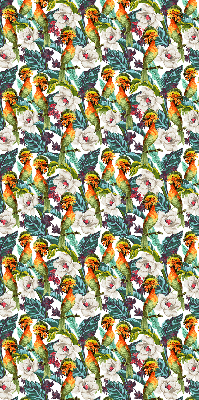 Rollo Vögel und Blumen