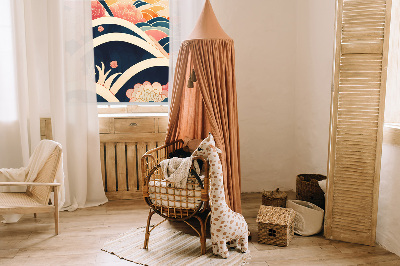 Fenster rollo innen Eine Welle von Blumen